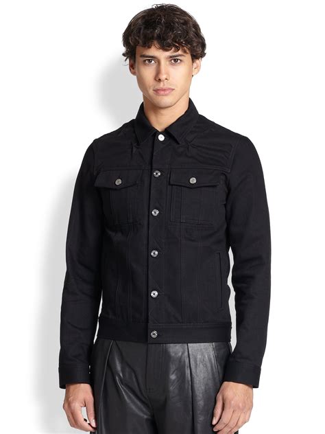 givenchy black denim jacket|givenchy denim jacket men.